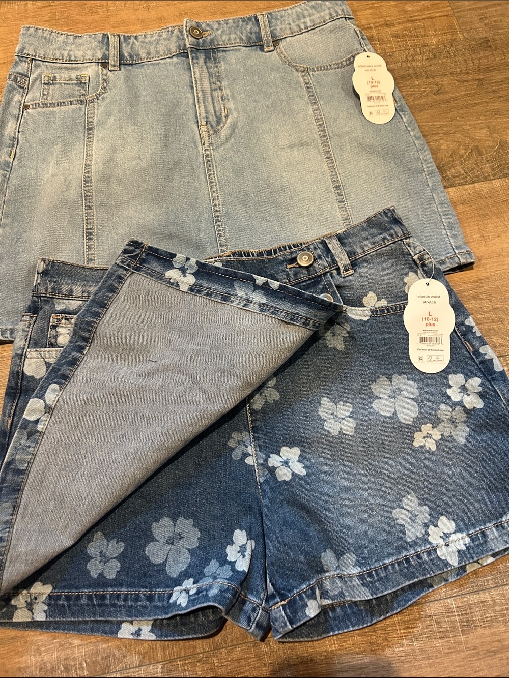 NEW!!! L(10/12) Plus denim skirts - Picture 4 of 11